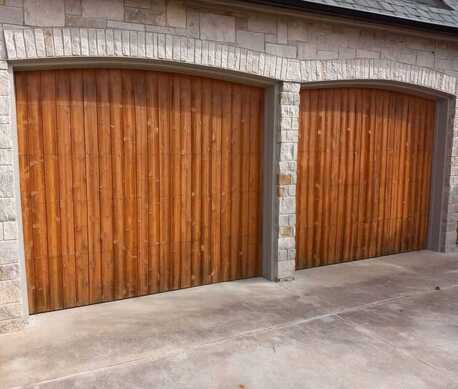 Professional garage door installation in Oklahoma.