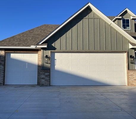 Garage door replacement in Oklahoma.