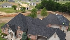 Resident in Oklahoma having their roof replaced by Belter Roofing OKC.