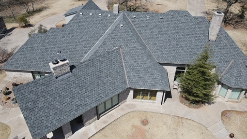 Residential roof replacement services completed in Oklahoma by Belter Roofing and Construction.