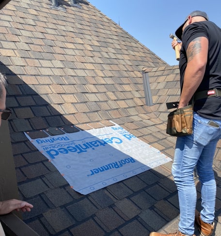 Residential roof repair in Oklahoma by Belter Roofing OKC.