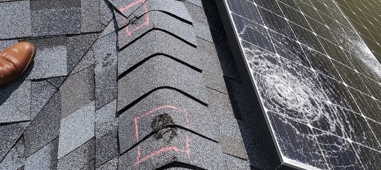 Roof damage can be found during a free hail storm roof inpection.