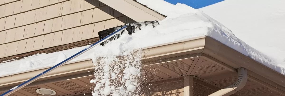 How to remove snow from your Oklahoma roof.