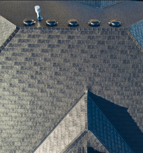 Hail proof roof system on Oklahoma home installed by Belter Roofing designed to withstand severe hail and extreme weather.